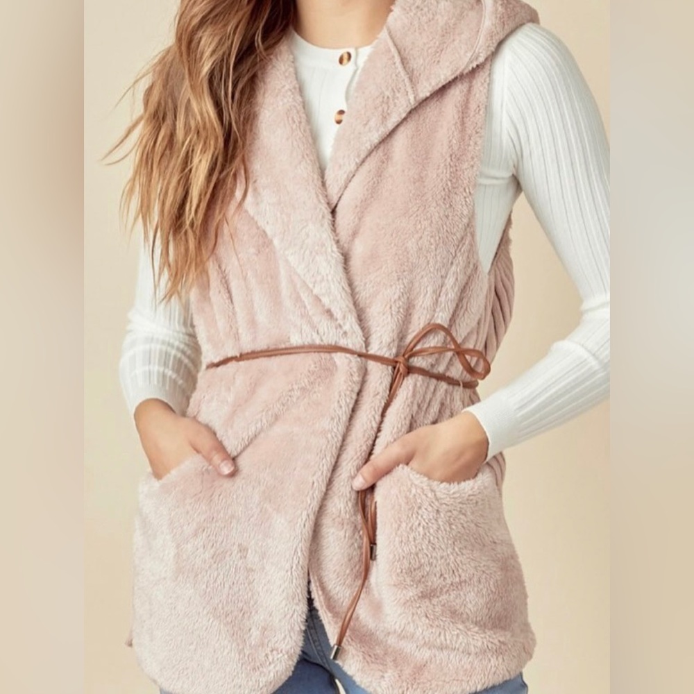 Faux fur vest